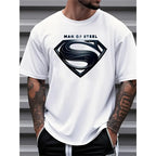 Unyielding Strength Man of Steel Metallic Shield Tee