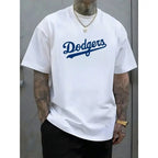 LA Dodgers Retro Script Streetwear Oversized Tee