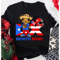 Benito Bowl Bunny Shirt – Funny Holiday Print + Football Touch Down.