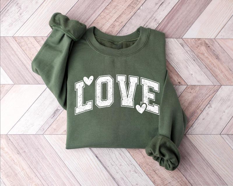 Love Valentines Heart Sweatshirt, Teacher Valentines Sweater