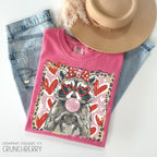 Raccoon T-shirt, Cute Raccoon Love Tee, Trendy Animal Valentine Gift