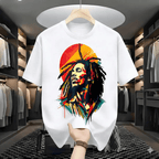 🔥[LIMITED TIME FREE SHIPPING] Eternal Soul: Bob Marley Tribute Vibrant Pop-Art Tee