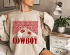 Western Valentine Cowboy Sweatshirt, Funny Valentine Sweater, Western Hearts Shirt