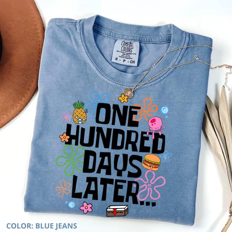 One Hundred Days Later 100 Days of School Shirt, 100th Day Celebration Graphic Tee