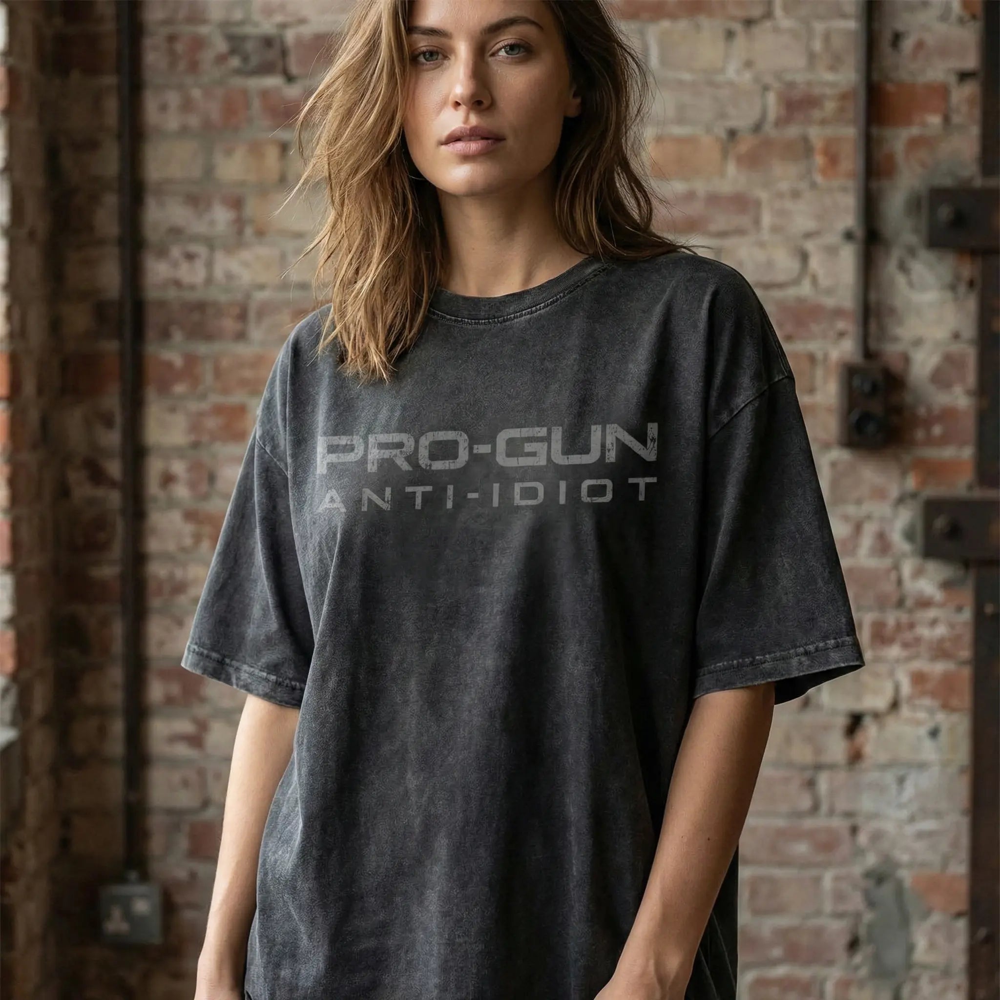 The Unapologetic "Pro-Gun Anti-Idiot" Heavyweight Vintage Washed Statement Tee