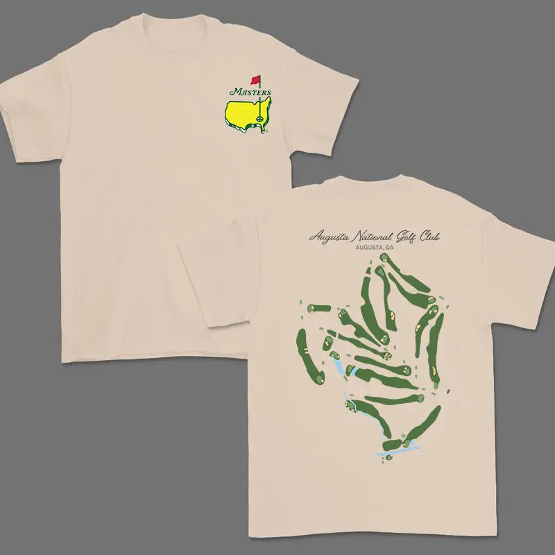 🔥[LIMITED TIME FREE SHIPPING] The Masters Heritage Map Tee: A Spectrum of Augusta Excellence