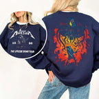 Retro Eddie Munson 2-Seiten-Shirt, Eddie Upside Down Grafik-Sweatshirt, Hoodie