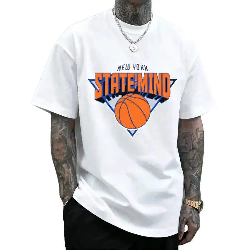 New York State of Mind Retro Basketball Heritage Graphic Tee