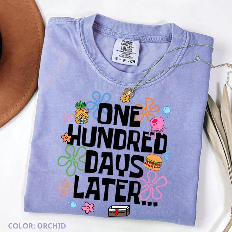 One Hundred Days Later 100 Days of School Shirt, 100th Day Celebration Graphic Tee