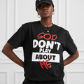Plus Size "God Don't Play About Me" Tee | Trendy Cotton Unisex Top