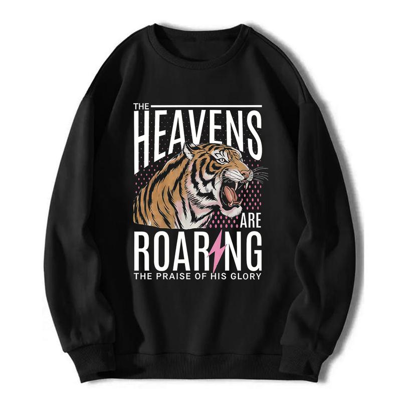 Heaven is Roaring T-shirt, Bible Verse T-shirt, Religious T-shirt, Vintage Style Clothing