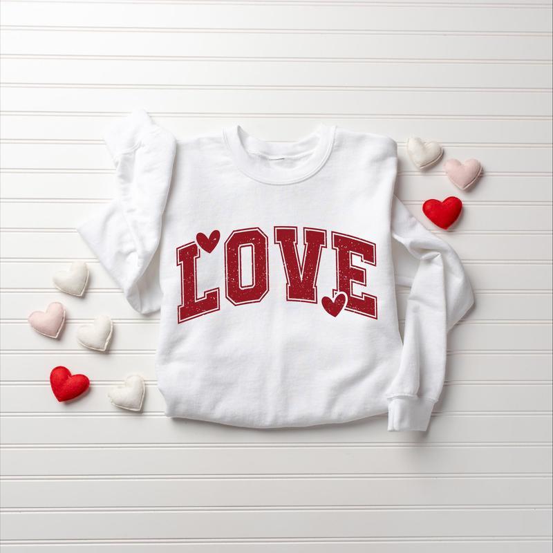 Love Valentines Heart Sweatshirt, Teacher Valentines Sweater