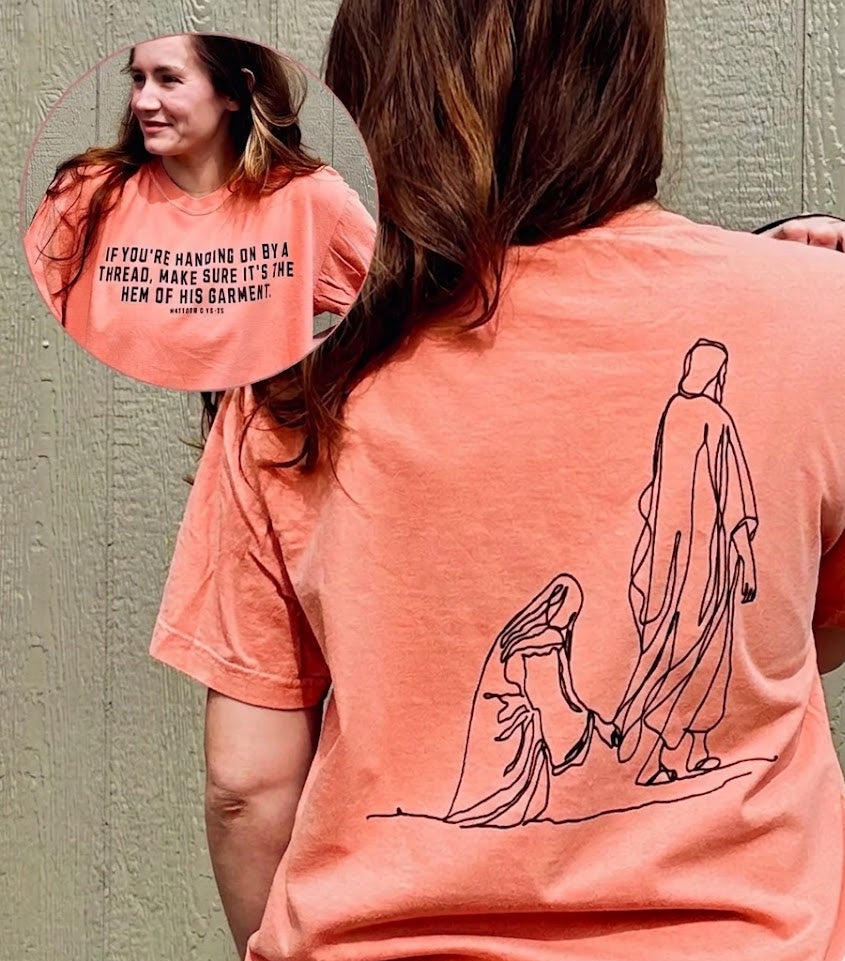 Hem of His Garment Comfort Colors Tee - Faith & Healing Graphic Shirt