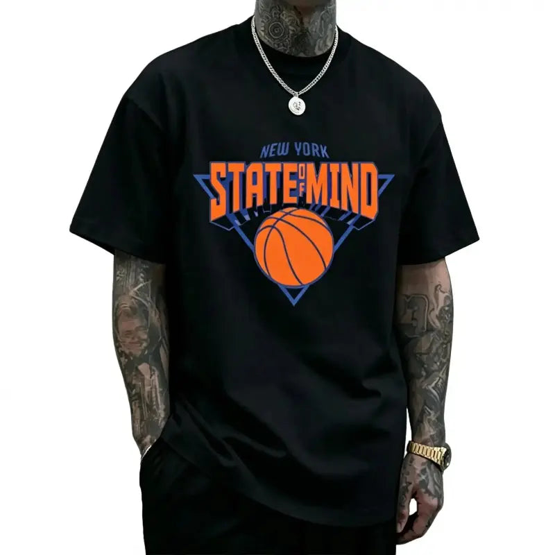 New York State of Mind Retro Basketball Heritage Graphic Tee