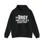 Awkwardly Hilarious: "This Orgy" Sarcastic Bold Graphic Party T-Shirt