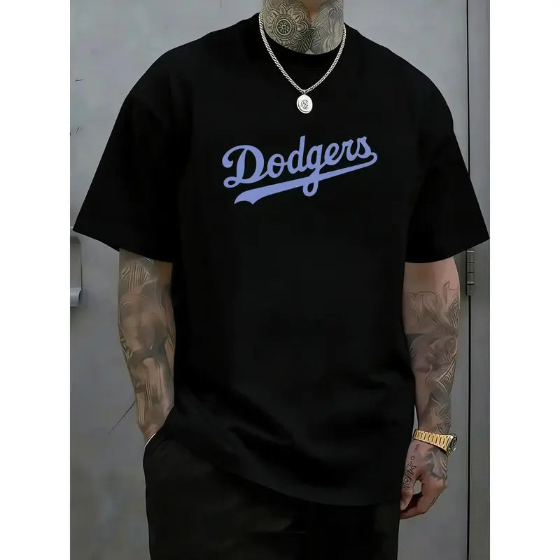 LA Dodgers Retro Script Streetwear Oversized Tee
