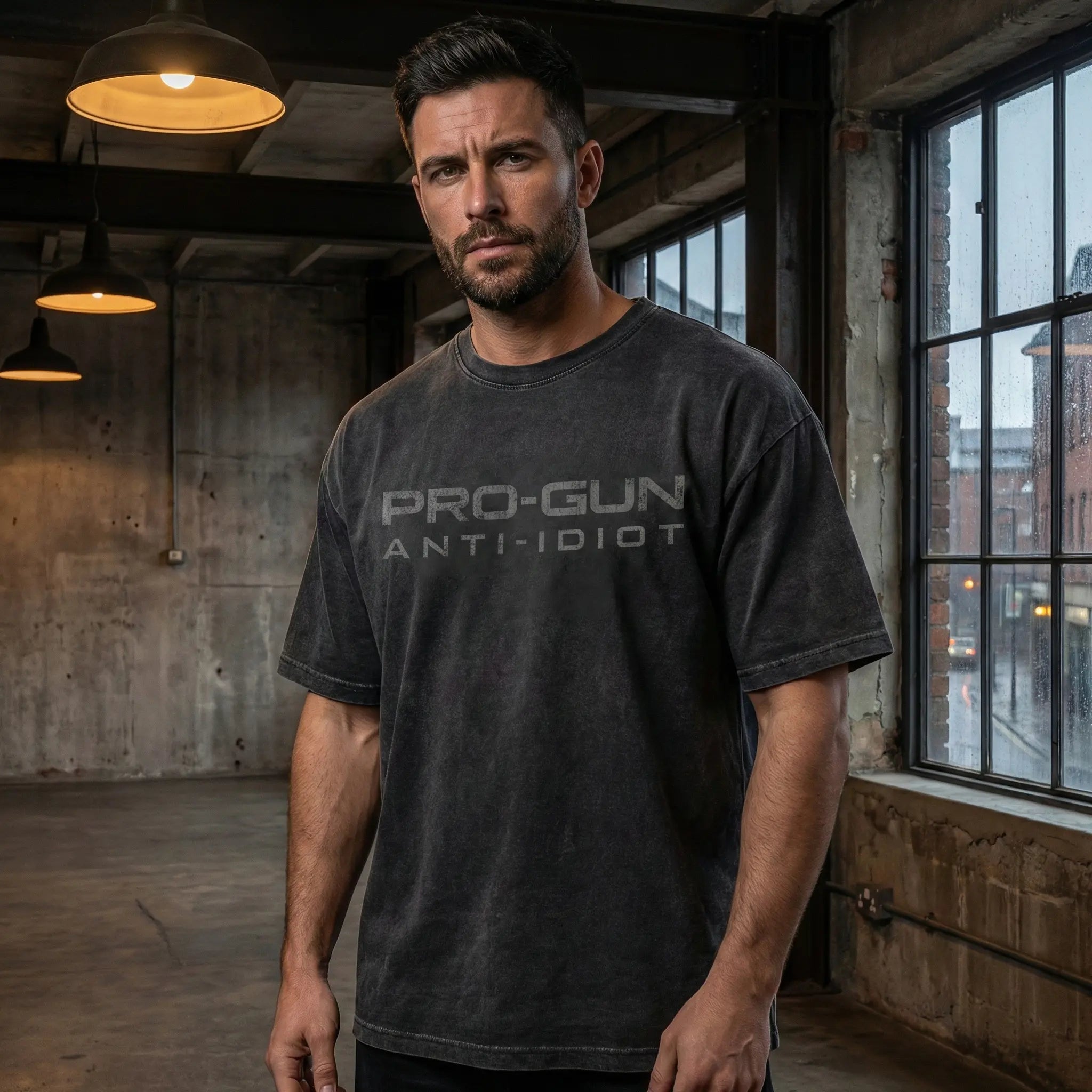 The Unapologetic "Pro-Gun Anti-Idiot" Heavyweight Vintage Washed Statement Tee