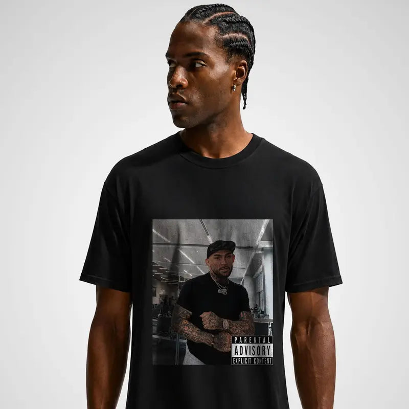 Vintage Streetwear Parental Advisory Graphic Heavyweight Oversized Tee