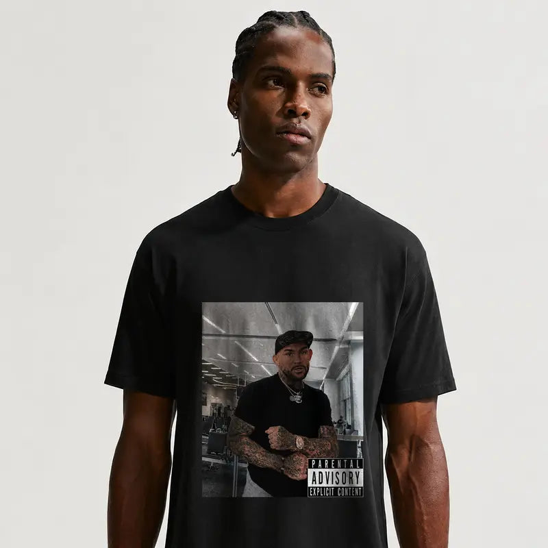Vintage Streetwear Parental Advisory Graphic Heavyweight Oversized Tee